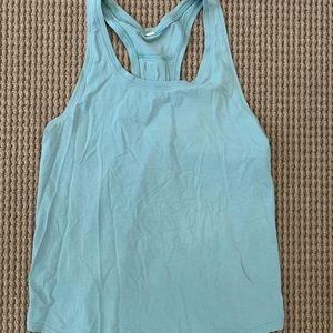Blue green lululemon cotton tank top